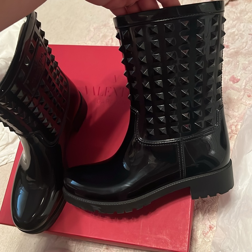 Valentino studded rain boots - Picture 6 of 9
